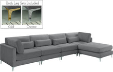 Load image into Gallery viewer, Julia Grey Velvet Modular Sectional (5 Boxes)