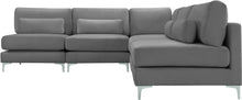 Load image into Gallery viewer, Julia Grey Velvet Modular Sectional (5 Boxes)