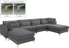 Load image into Gallery viewer, Julia Grey Velvet Modular Sectional (6 Boxes)