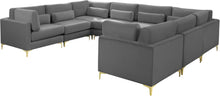 Load image into Gallery viewer, Julia Grey Velvet Modular Sectional (8 Boxes)