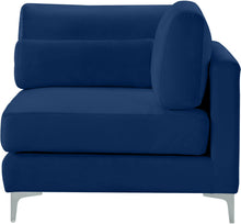Load image into Gallery viewer, Julia Navy Velvet Modular Corner Chair