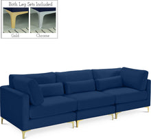 Load image into Gallery viewer, Julia Navy Velvet Modular Sofa (3 Boxes)