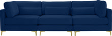 Load image into Gallery viewer, Julia Navy Velvet Modular Sofa (3 Boxes)