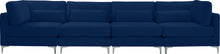 Load image into Gallery viewer, Julia Navy Velvet Modular Sofa (4 Boxes)