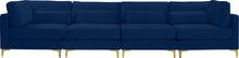 Load image into Gallery viewer, Julia Navy Velvet Modular Sofa (4 Boxes)