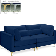 Load image into Gallery viewer, Julia Navy Velvet Modular Sofa