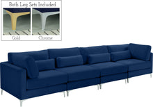 Load image into Gallery viewer, Julia Navy Velvet Modular Sofa (4 Boxes)