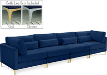 Load image into Gallery viewer, Julia Navy Velvet Modular Sofa (4 Boxes)