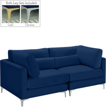 Load image into Gallery viewer, Julia Navy Velvet Modular Sofa
