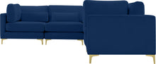 Load image into Gallery viewer, Julia Navy Velvet Modular Sectional (5 Boxes)