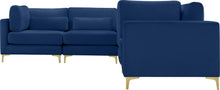 Load image into Gallery viewer, Julia Navy Velvet Modular Sectional (6 Boxes)