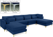 Load image into Gallery viewer, Julia Navy Velvet Modular Sectional (6 Boxes)