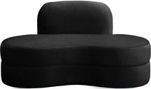 Load image into Gallery viewer, Mitzy Black Velvet Loveseat