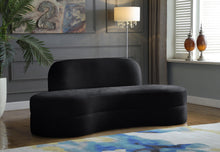 Load image into Gallery viewer, Mitzy Black Velvet Sofa