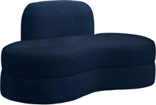 Load image into Gallery viewer, Mitzy Navy Velvet Loveseat