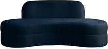Load image into Gallery viewer, Mitzy Navy Velvet Sofa