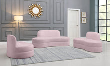 Load image into Gallery viewer, Mitzy Pink Velvet Loveseat