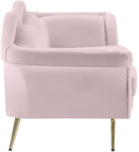 Load image into Gallery viewer, Lips Pink Velvet Loveseat