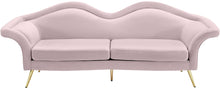 Load image into Gallery viewer, Lips Pink Velvet Sofa