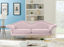 Load image into Gallery viewer, Lips Pink Velvet Sofa