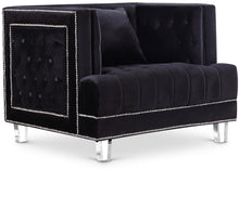 Load image into Gallery viewer, Lucas Black Velvet Chair