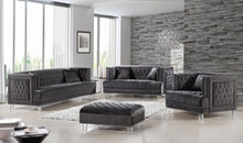 Load image into Gallery viewer, Lucas Grey Velvet Loveseat