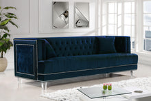 Load image into Gallery viewer, Lucas Navy Velvet Sofa