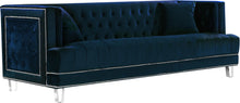 Load image into Gallery viewer, Lucas Navy Velvet Sofa