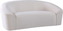 Load image into Gallery viewer, Riley Cream Velvet Loveseat