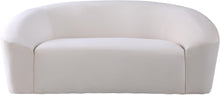 Load image into Gallery viewer, Riley Cream Velvet Loveseat