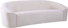 Load image into Gallery viewer, Riley Cream Velvet Sofa