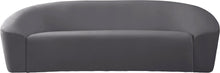Load image into Gallery viewer, Riley Grey Velvet Sofa