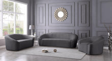 Load image into Gallery viewer, Riley Grey Velvet Sofa