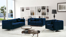 Load image into Gallery viewer, Isabelle Navy Velvet Sofa