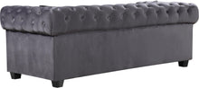Load image into Gallery viewer, Bowery Grey Velvet Loveseat