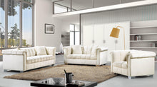Load image into Gallery viewer, Kayla Cream Velvet Sofa