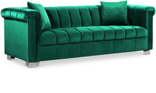 Load image into Gallery viewer, Kayla Green Velvet Sofa