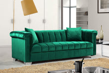 Load image into Gallery viewer, Kayla Green Velvet Sofa
