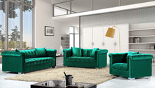 Load image into Gallery viewer, Kayla Green Velvet Sofa