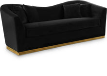Load image into Gallery viewer, Arabella Black Velvet Sofa