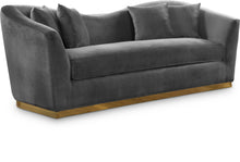 Load image into Gallery viewer, Arabella Grey Velvet Sofa