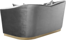 Load image into Gallery viewer, Arabella Grey Velvet Loveseat