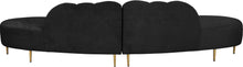 Load image into Gallery viewer, Divine Black Velvet 2pc. Sectional