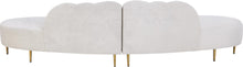 Load image into Gallery viewer, Divine Cream Velvet 2pc. Sectional