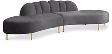 Load image into Gallery viewer, Divine Grey Velvet 2pc. Sectional