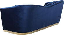 Load image into Gallery viewer, Arabella Navy Velvet Sofa