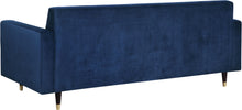 Load image into Gallery viewer, Lola Navy Velvet Sofa