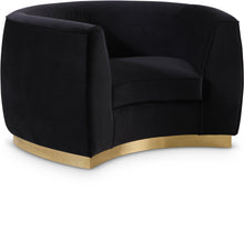 Load image into Gallery viewer, Julian Black Velvet Chair