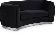 Load image into Gallery viewer, Julian Black Velvet Loveseat