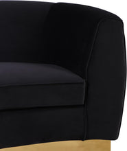 Load image into Gallery viewer, Julian Black Velvet Sofa